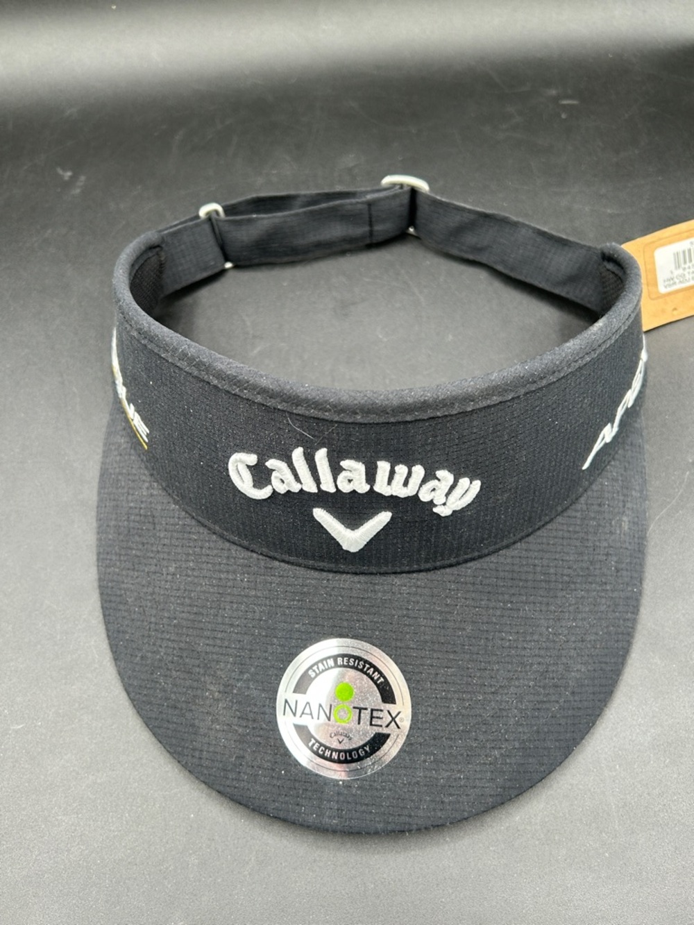 Callaway Black Performance Golf Visor with White Logo